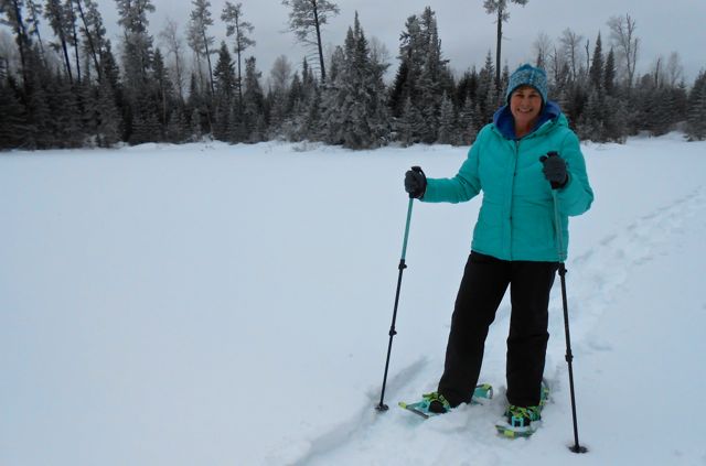 sharon brodin snowshoeing
