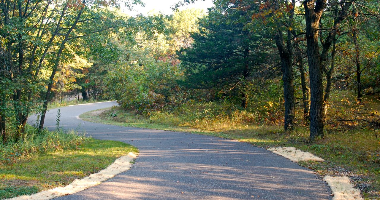 bike trail at bunker park