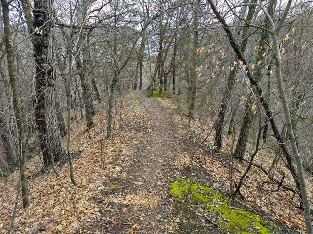 fairy falls hiking trail on a ridgeline