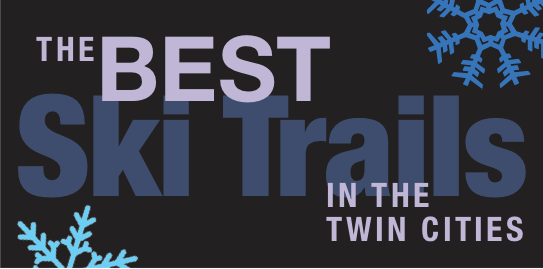 best ski trails in the twin cities graphic