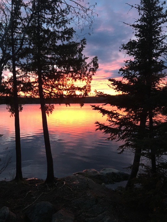 Sunset in the Boundary Waters