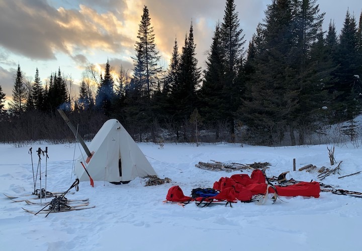 Winter camping in the Boundary Waters with Women's Wilderness Discovery