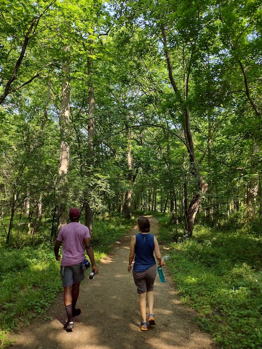 hikers in willow river state park