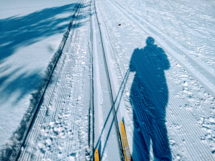cross country ski tracks