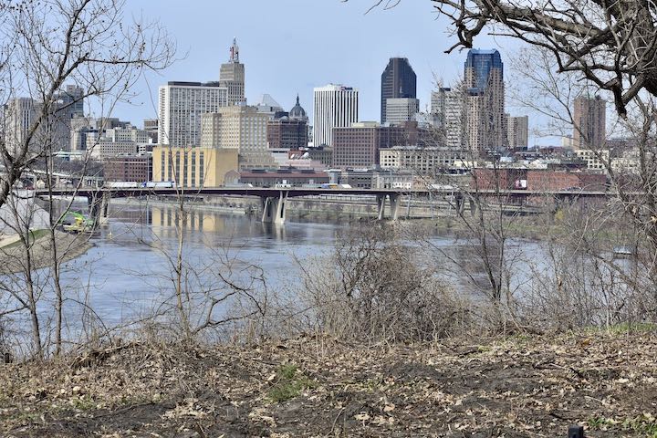 saint paul skyline from indian mounds park
