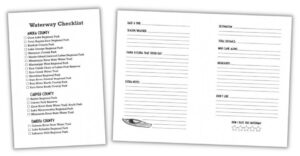 sample pages from Paddling Logbook