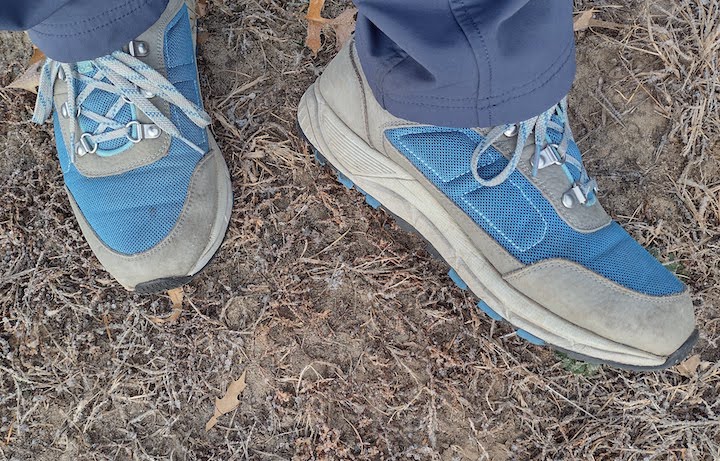 Mountain Classic Hiking Shoes on a cold November day